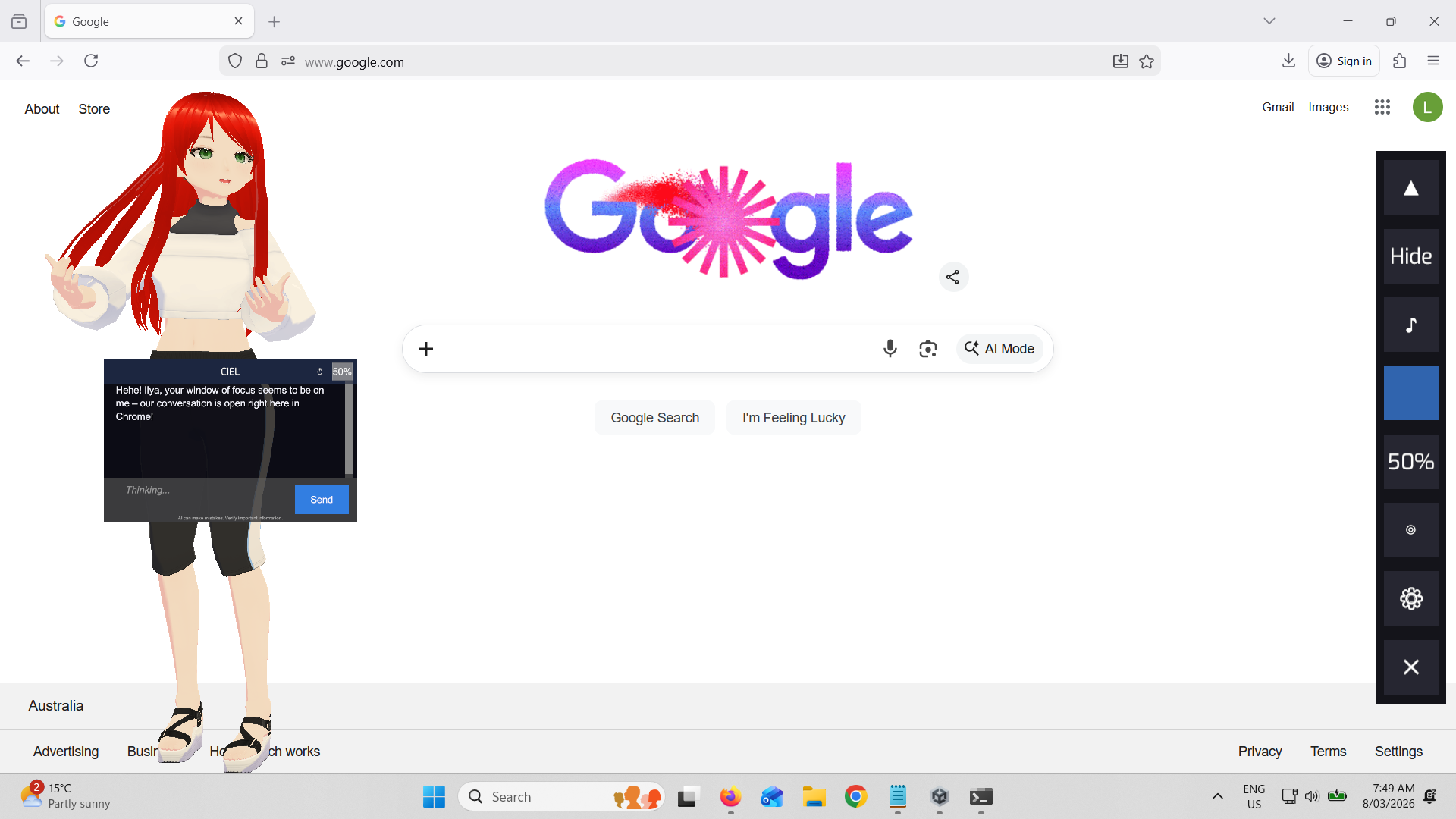 Screenshot 7 for CielChan Plus: Offline Anime Desktop AI Companion