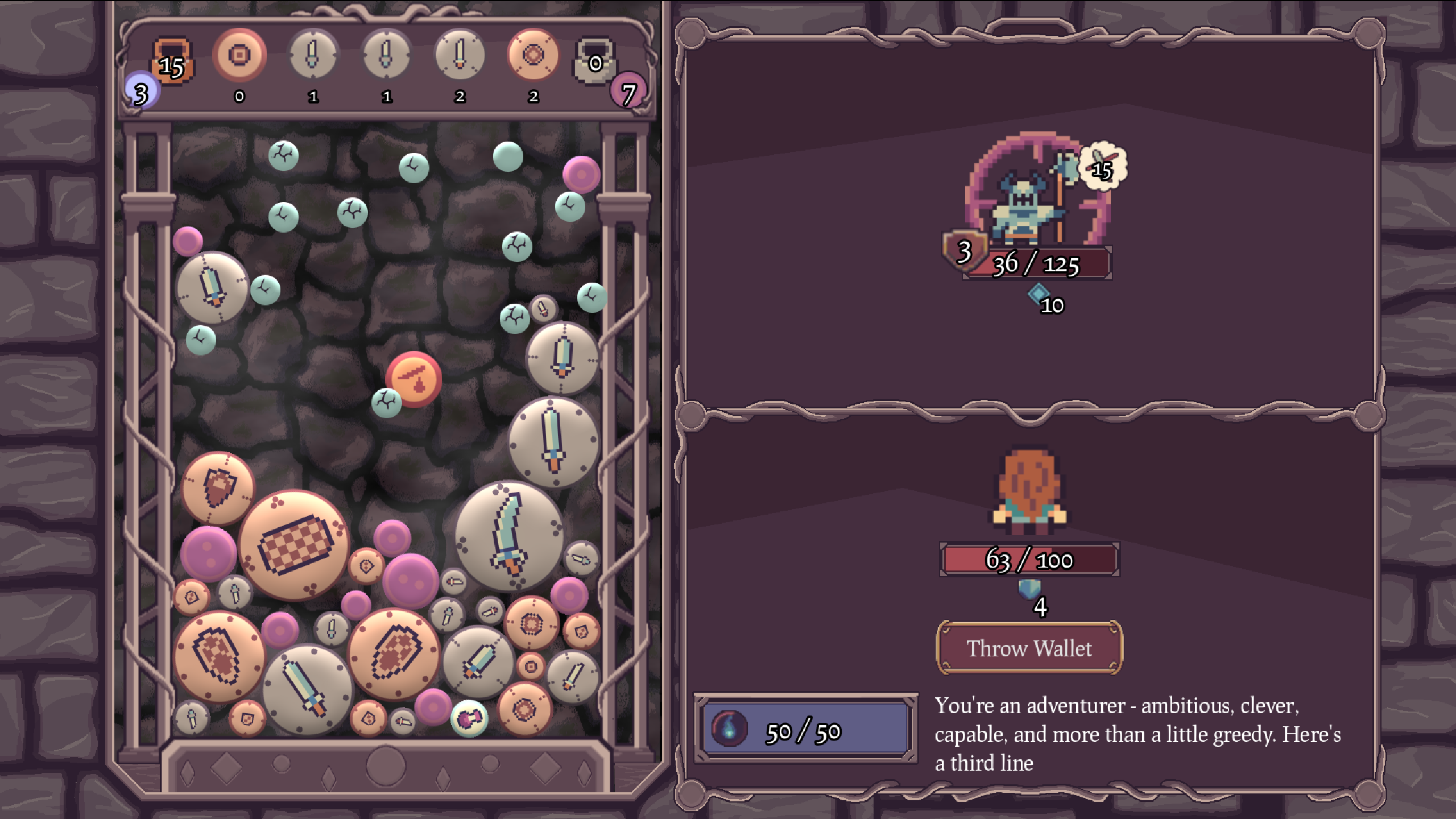 Screenshot 3 for Ball, Fall, Dungeon Crawl