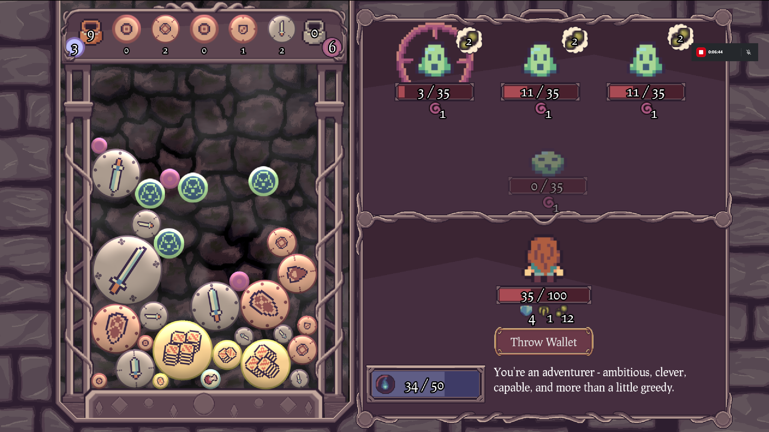 Screenshot 2 for Ball, Fall, Dungeon Crawl