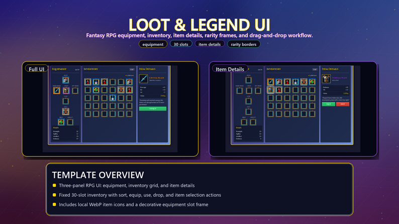 HTML5 Inventory System PRO – Advanced (UI + Features + Assets) by ...