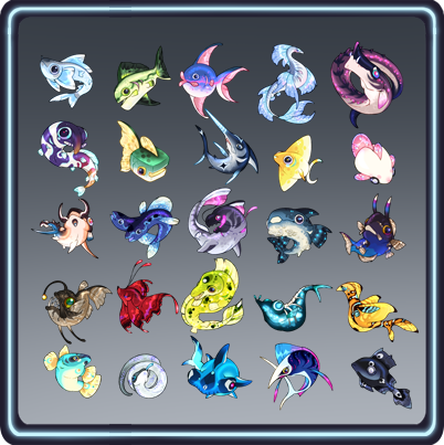 Fantasy Fish Races 2D Fantasy Fish Pack by VoodooMoose