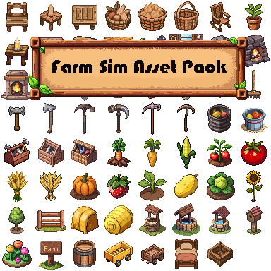 Farm Sim Asset Pack by Ronin Lab Studio