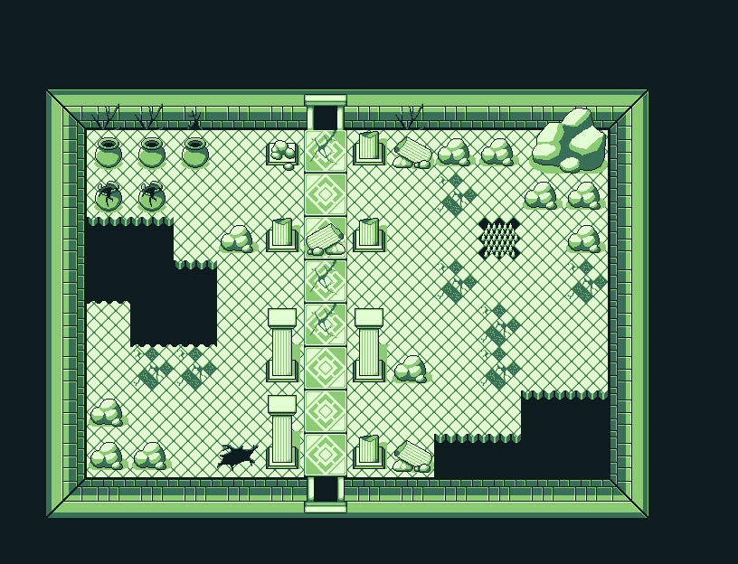 Dungeon Tiles - Retro Gameboy Tileset by Midna