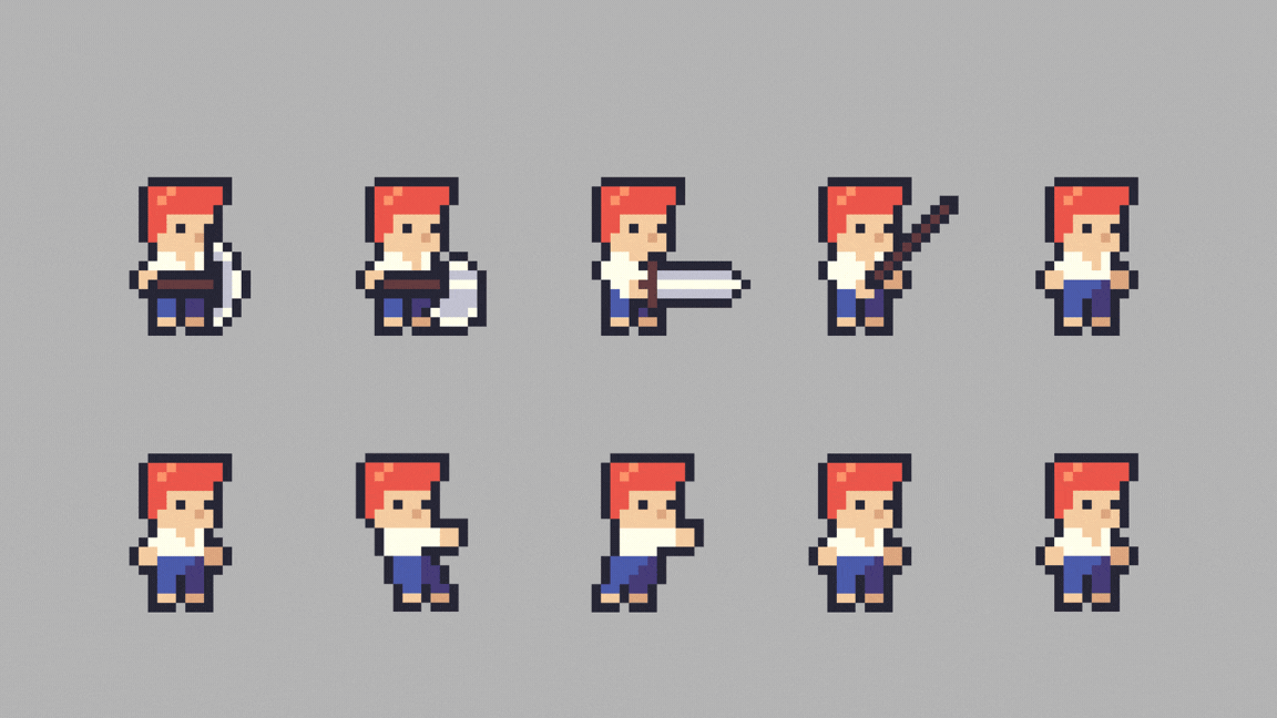 Cute Red Boy - Pixel Character [16x16px] by Brysia