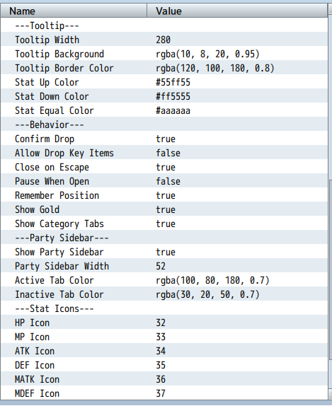 ED5 Inventory & Equip Plugin - RPG Maker MZ by ChigooX
