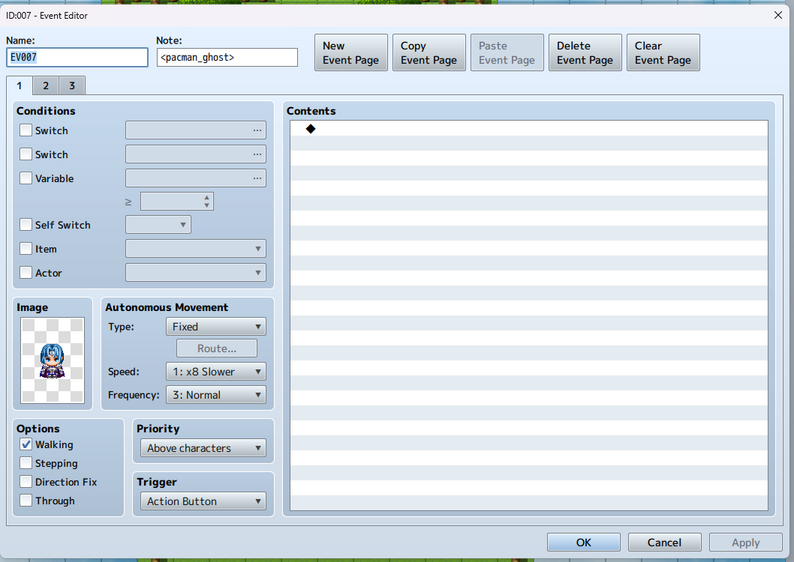 ED5 PAC-MAN PLUGIN - RPG MAKER MZ by ChigooX