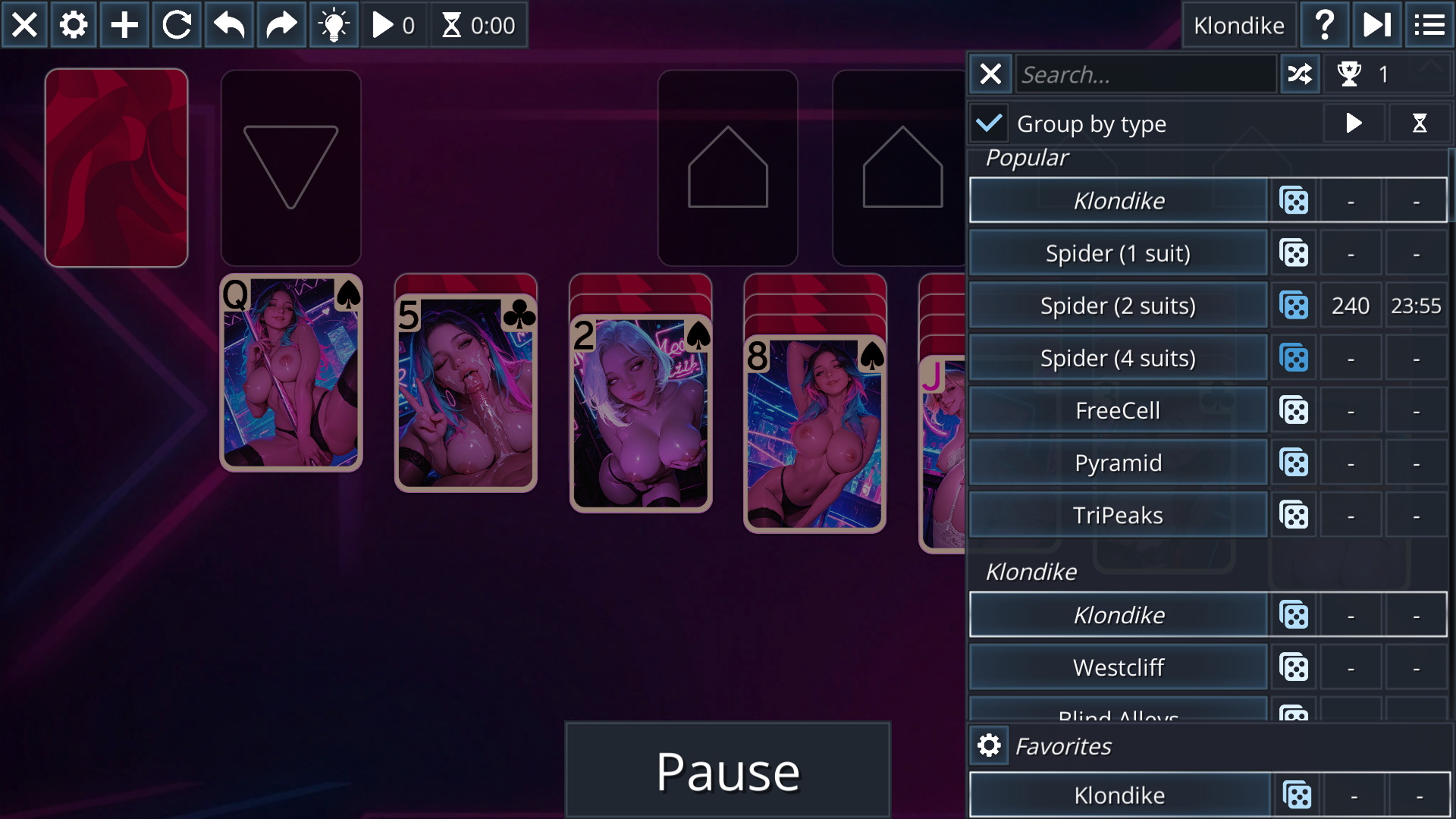 Screenshot 3 for Lust Solitaire: Horny Cards (Demo)