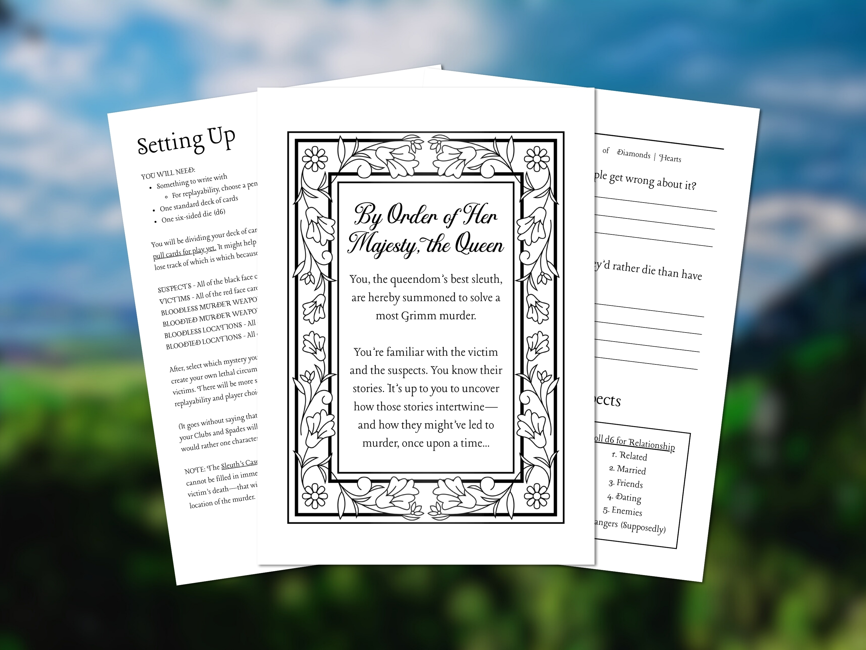 Screenshot 3 for Grimm Murders: A Solo Journaling RPG