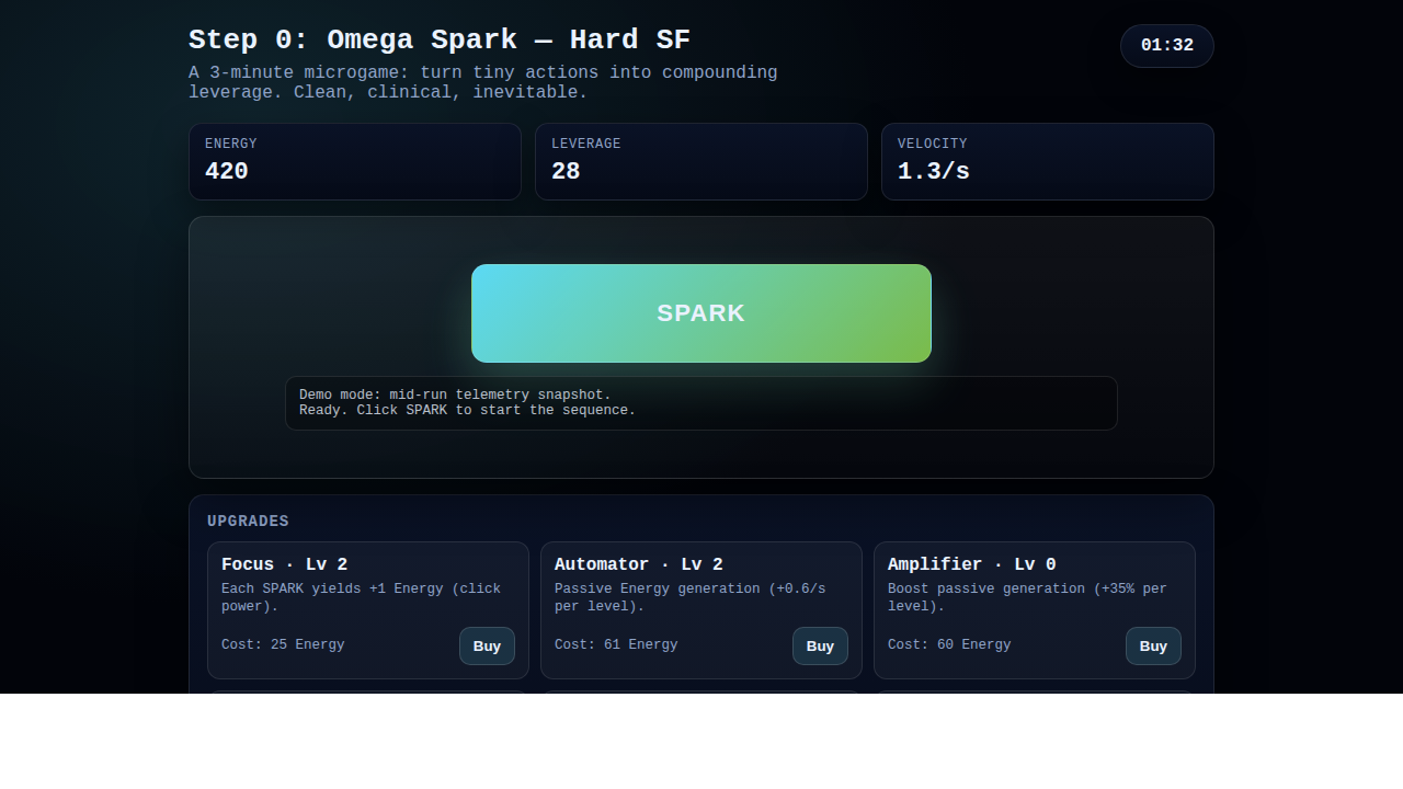 Screenshot 2 for 3‑Minute Upgrade Rush — Hard Sci‑Fi Edition