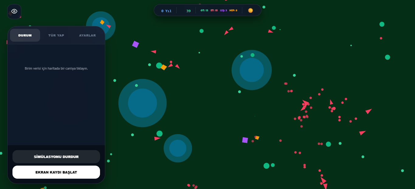 Evolution Simulator 2D by alp555