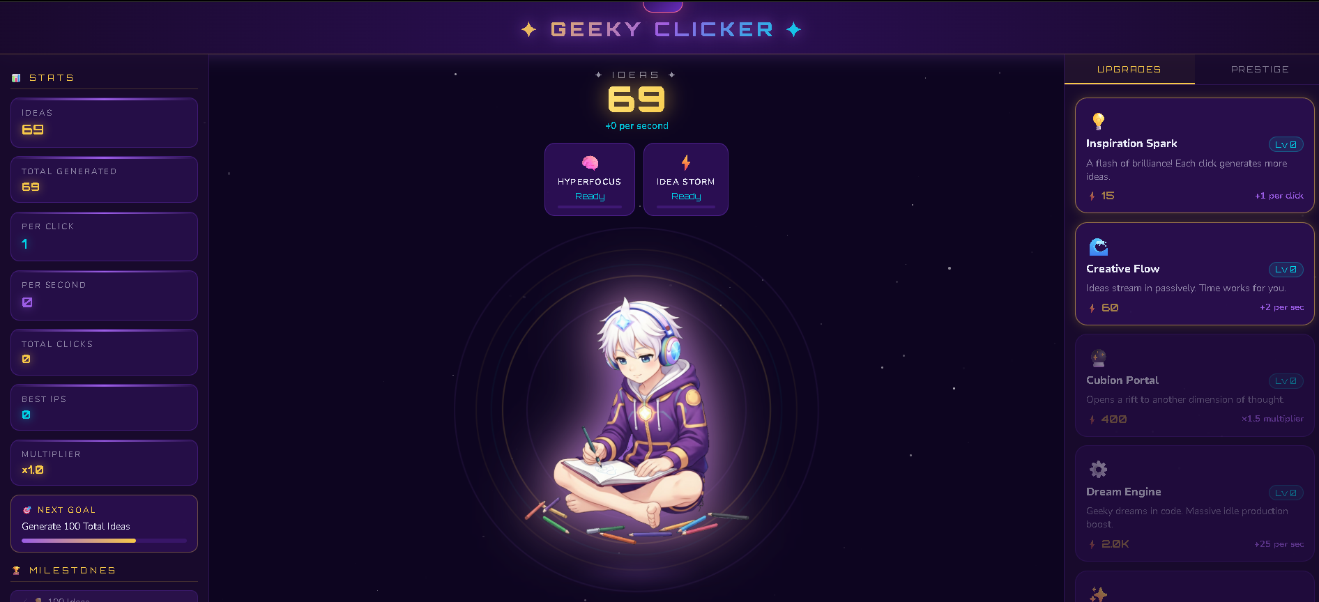 Screenshot 2 for Geeky Clicker