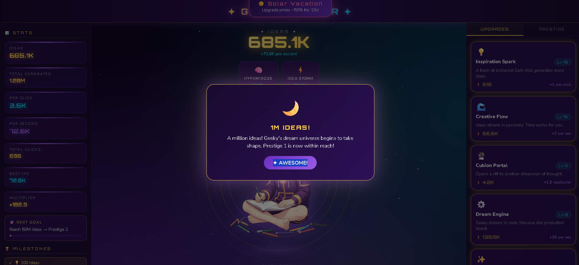 Screenshot 3 for Geeky Clicker