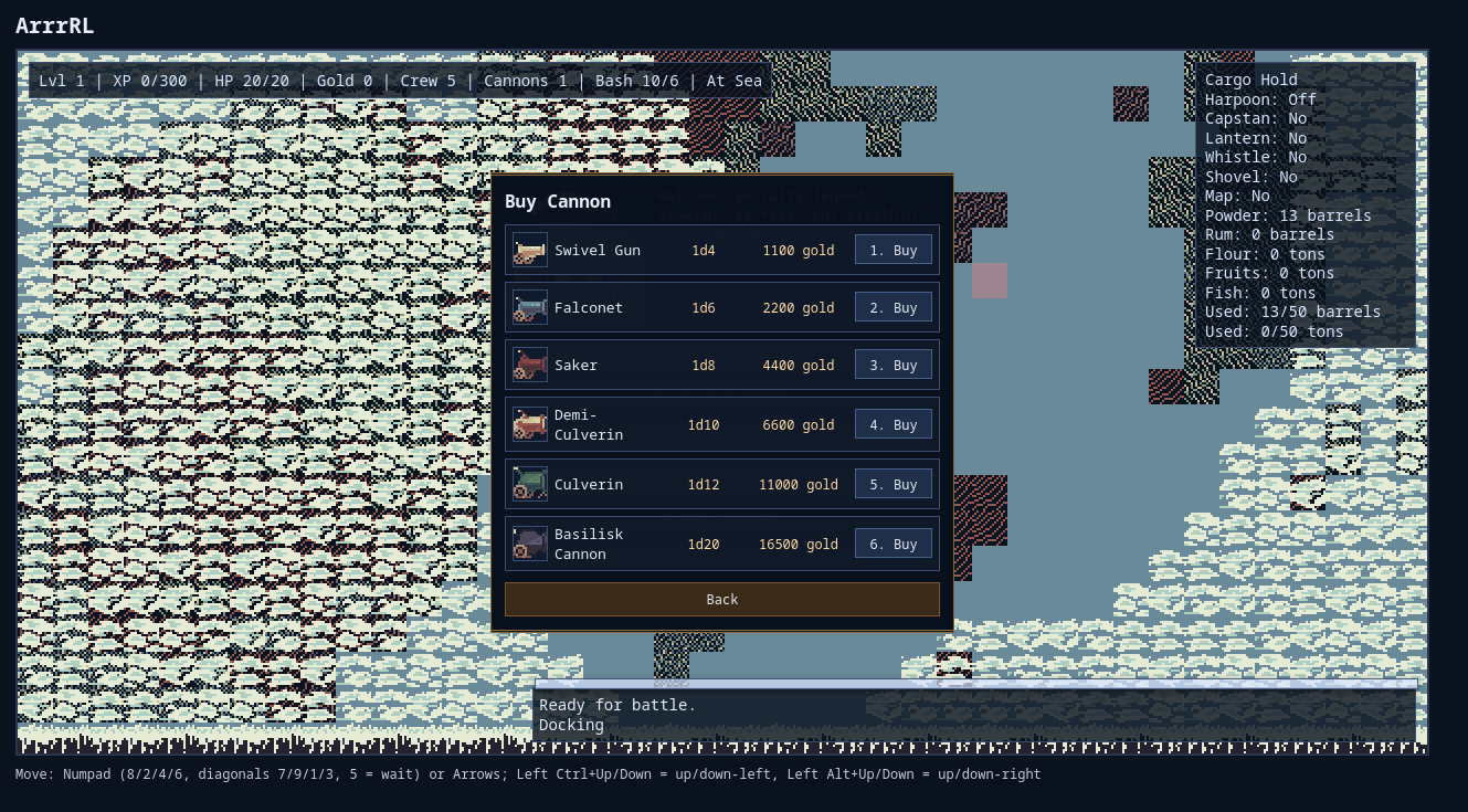Screenshot 2 for ArrrRogueLike