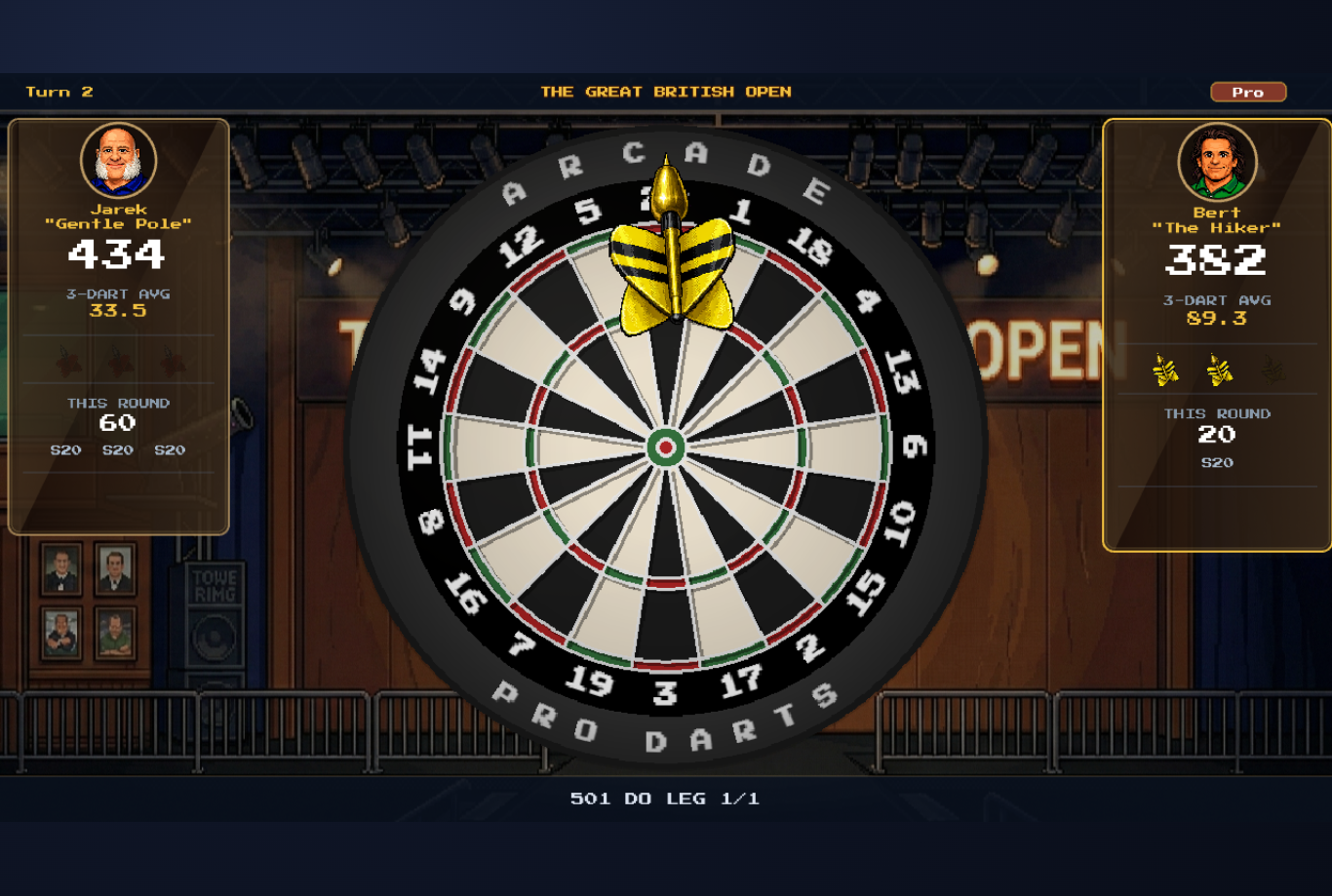 Screenshot 2 for Pixel Darts: From Pub to Glory