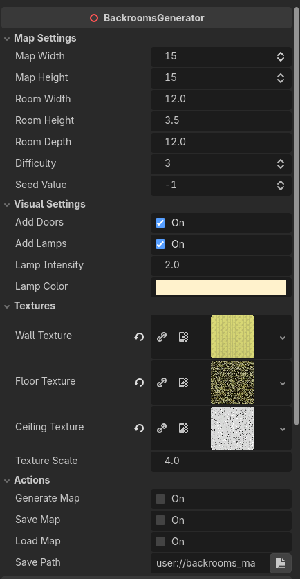 Backrooms Generator by Ashinar Studio