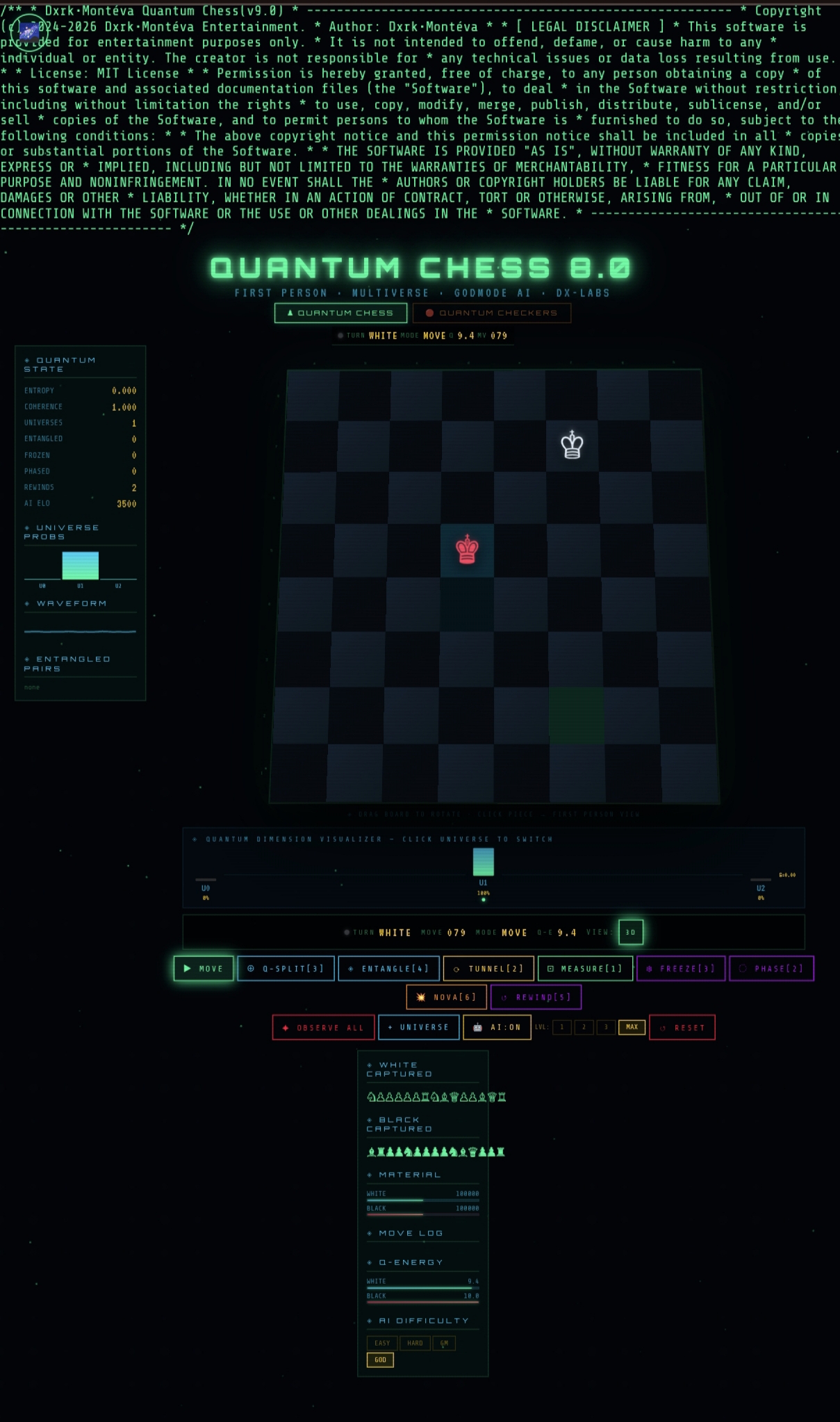Dxrk and Monteva quantum chess(v9.0) by DxrkandMonteva