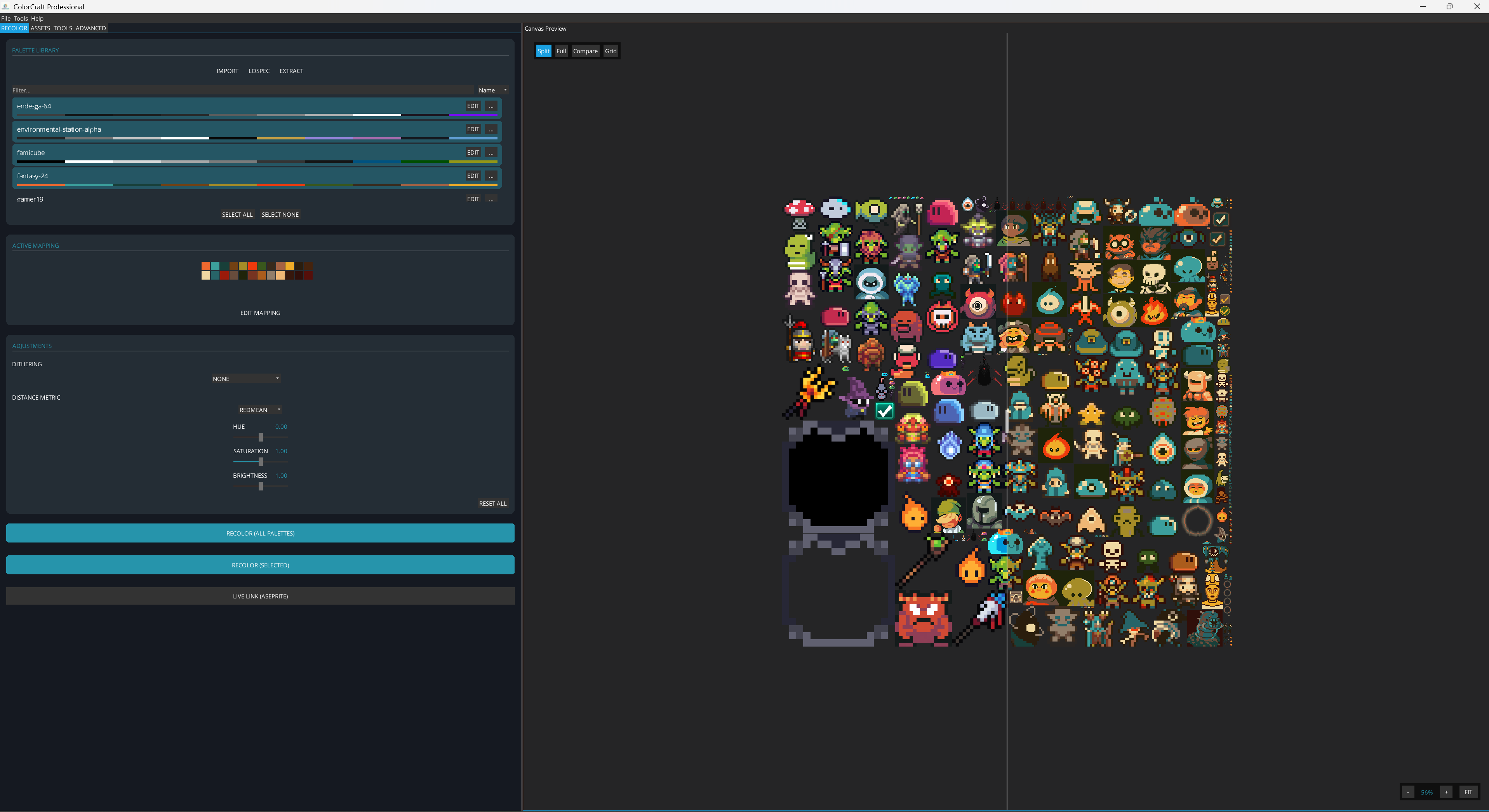 Screenshot 4 for ColorCraft: Batch Sprite Recoloring & Palette Tool.