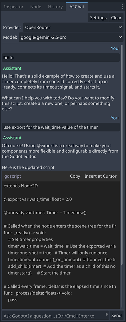 Screenshot 3 for GodotAI