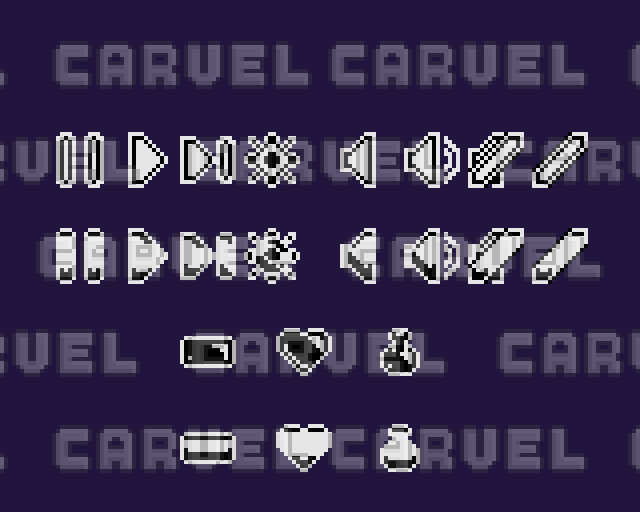 Pixel 1Bit Icons by PixelCarvel