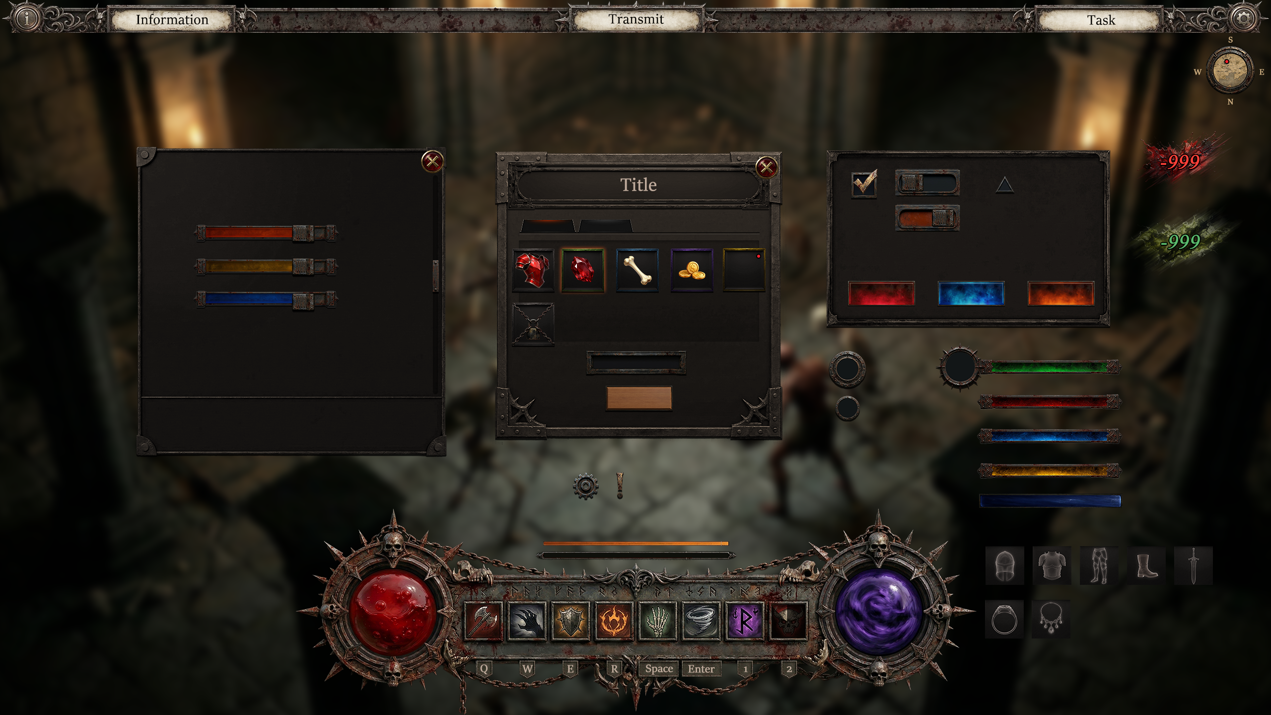 Goth Ui Rpg Dark Fantasy RPG Starter UI Kit - PNG by ZSS Game Lab