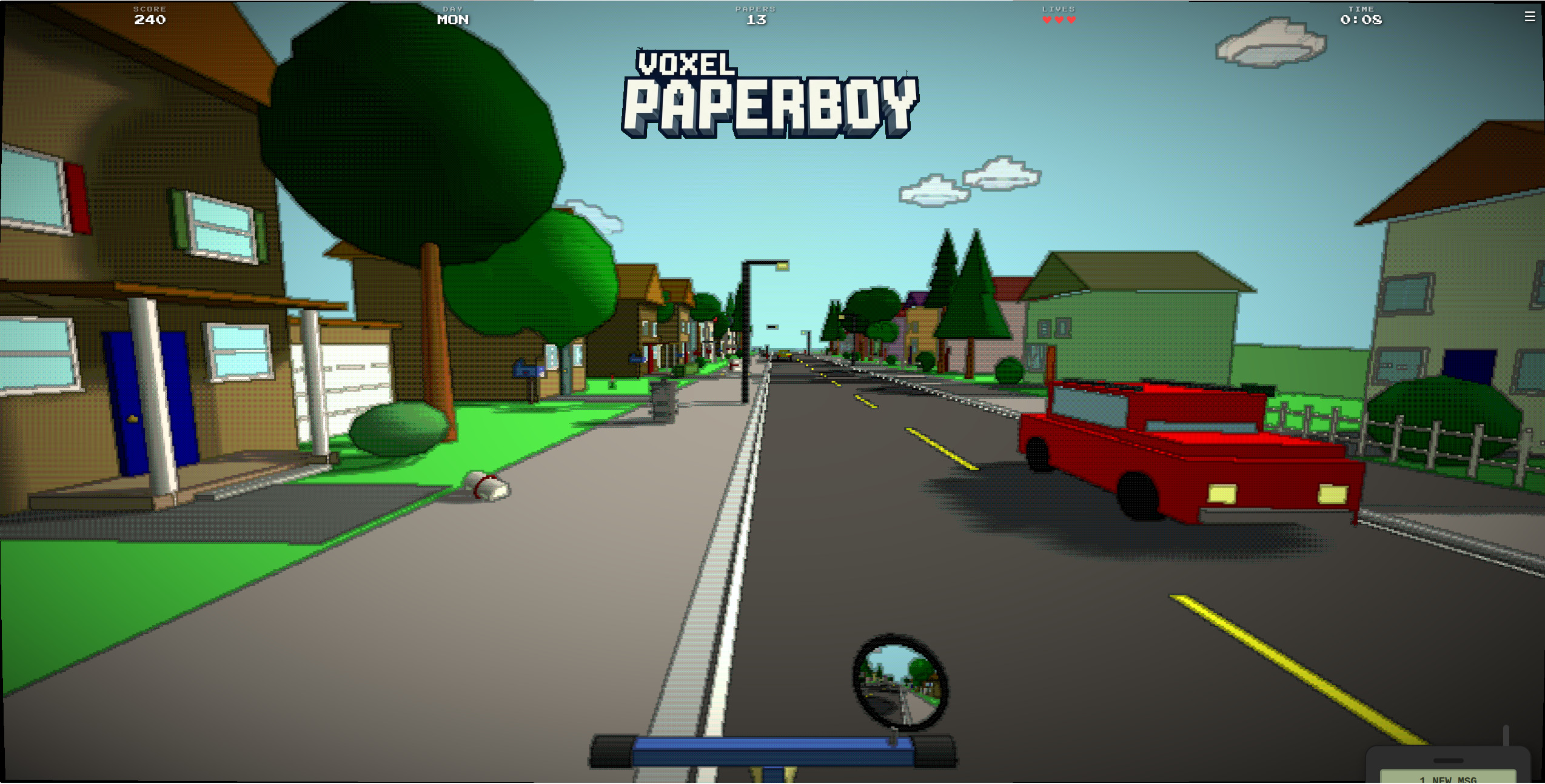 Screenshot 2 for Voxel PAPERBOY