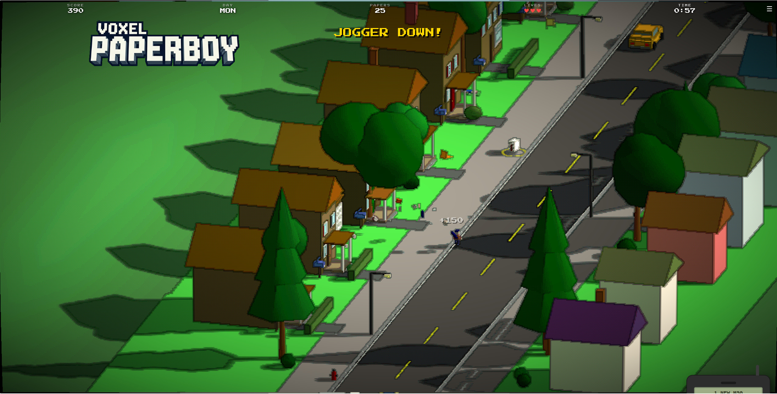 Screenshot 3 for Voxel PAPERBOY