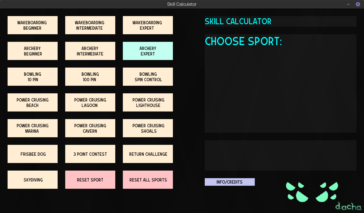 Skill Calculator v1.1 Released - WSR Skill Calculator by DachaTheArachnid