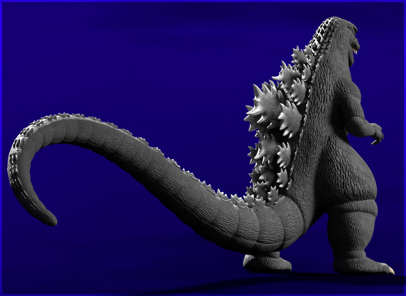 Godzilla 1984 (Blender 4.5+ and MMD) by SlightlyPurplish