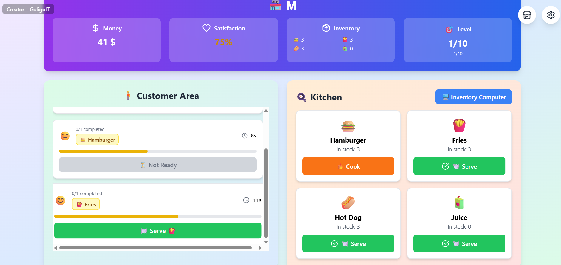Screenshot 2 for manage the restaurant