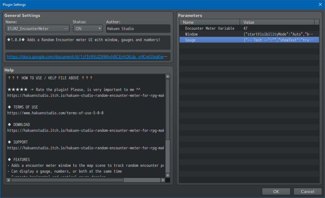 Hakuen Studio Random Encounter Meter for RPG Maker MZ by Hakuen Studio