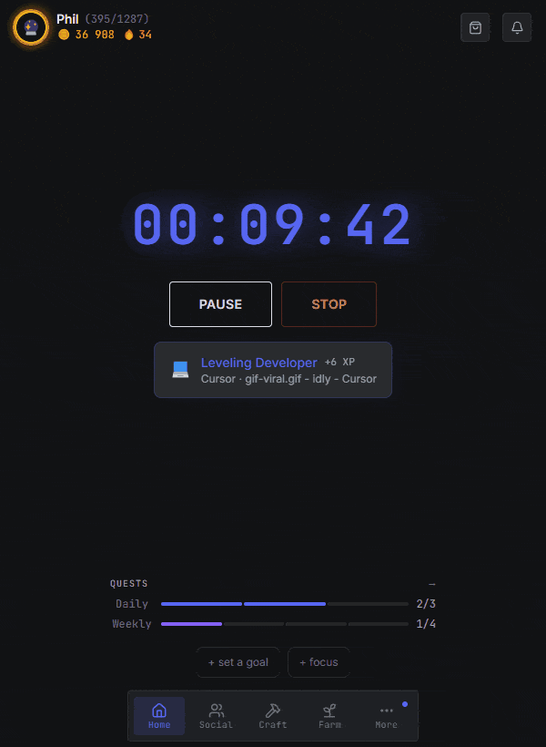 Screenshot 2 for Grindly | IRL Grind