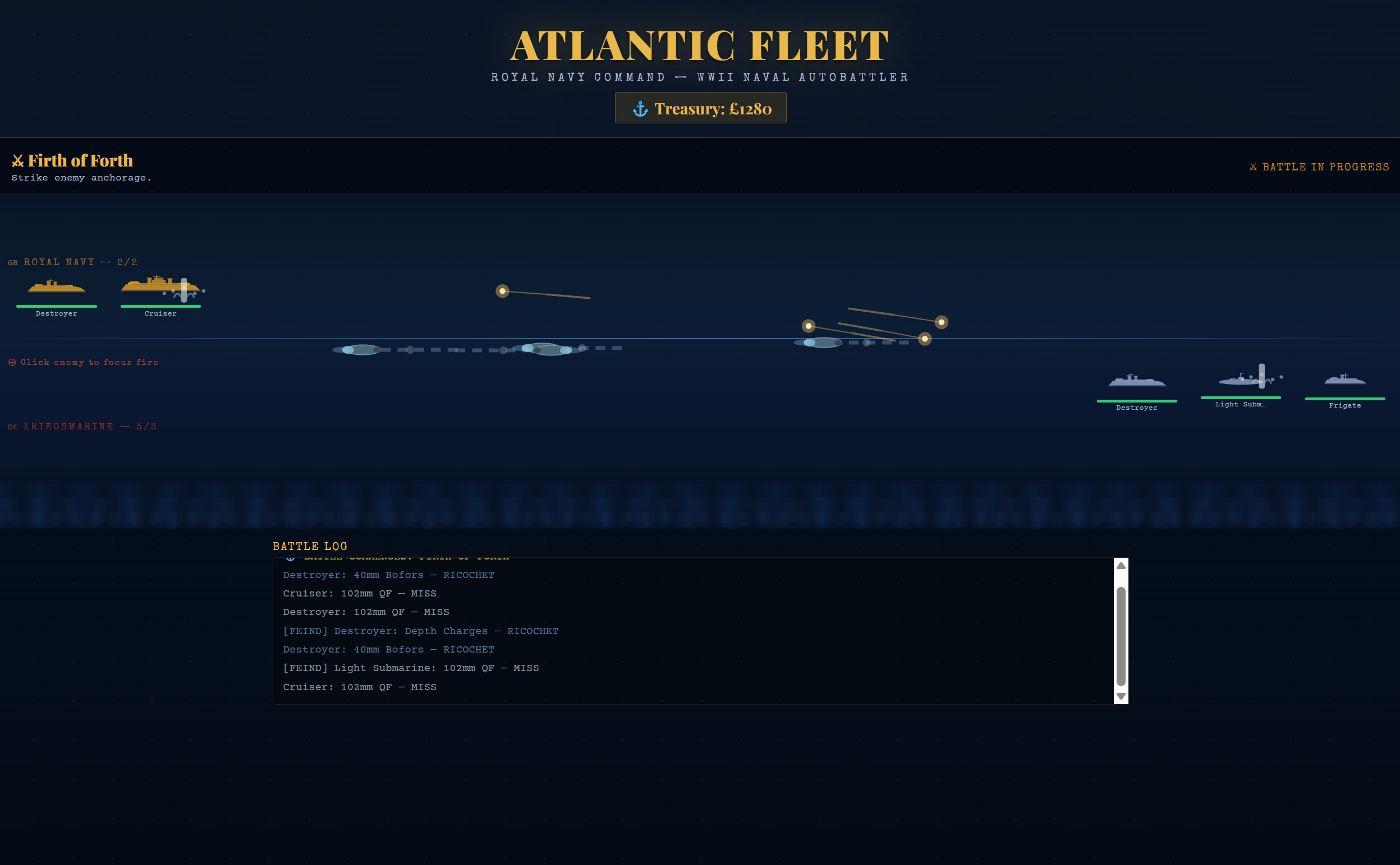 Screenshot 2 for Atlantic Fleet Autobattler