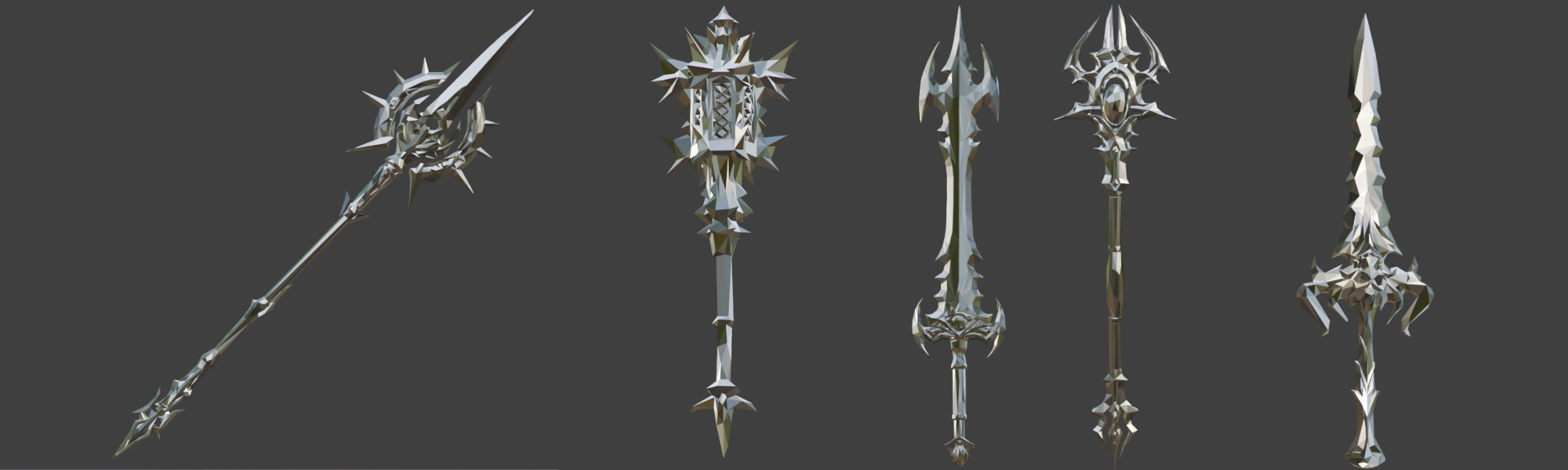 Wepaons For Rps ⚔ Low Poly Fantasy Weapon Pack 40 Game Ready RPG Weapons by ChicoInward