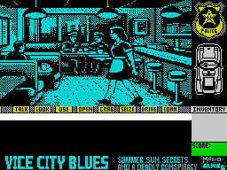 Screenshot 3 for ViceCityBlues - ZX Spectrum