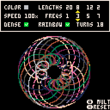 Screenshot 4 for pico8 spirograph
