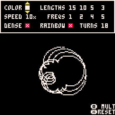 Screenshot 3 for pico8 spirograph