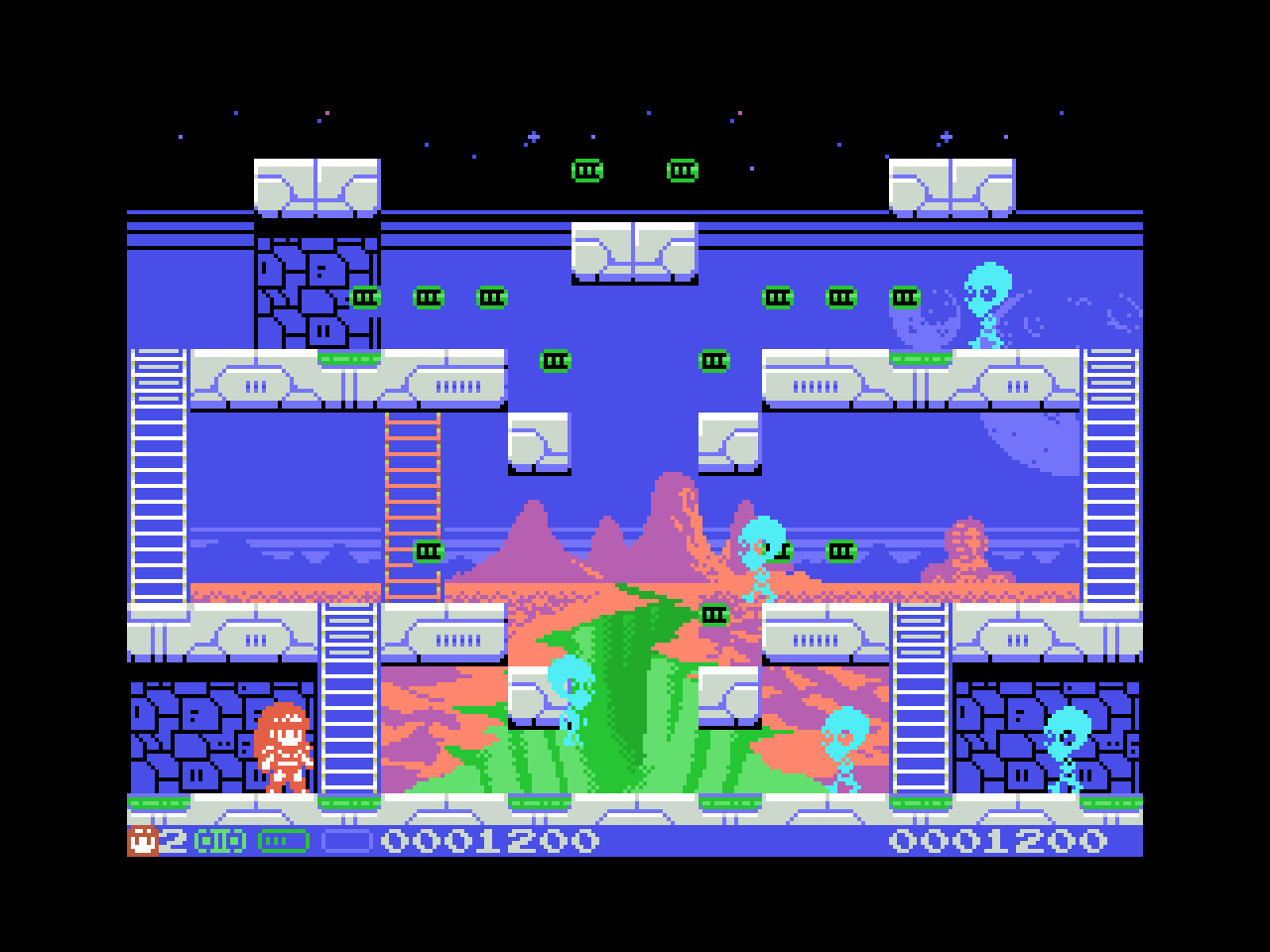 Screenshot 3 for Space Bash: Contact!! (MSX)
