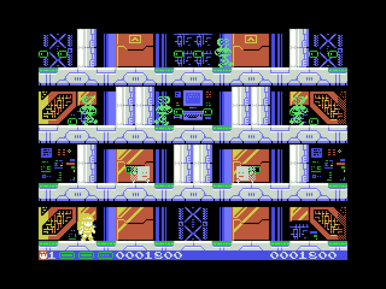 Space Bash: Contact!! (MSX) by Dave's Retro Forge