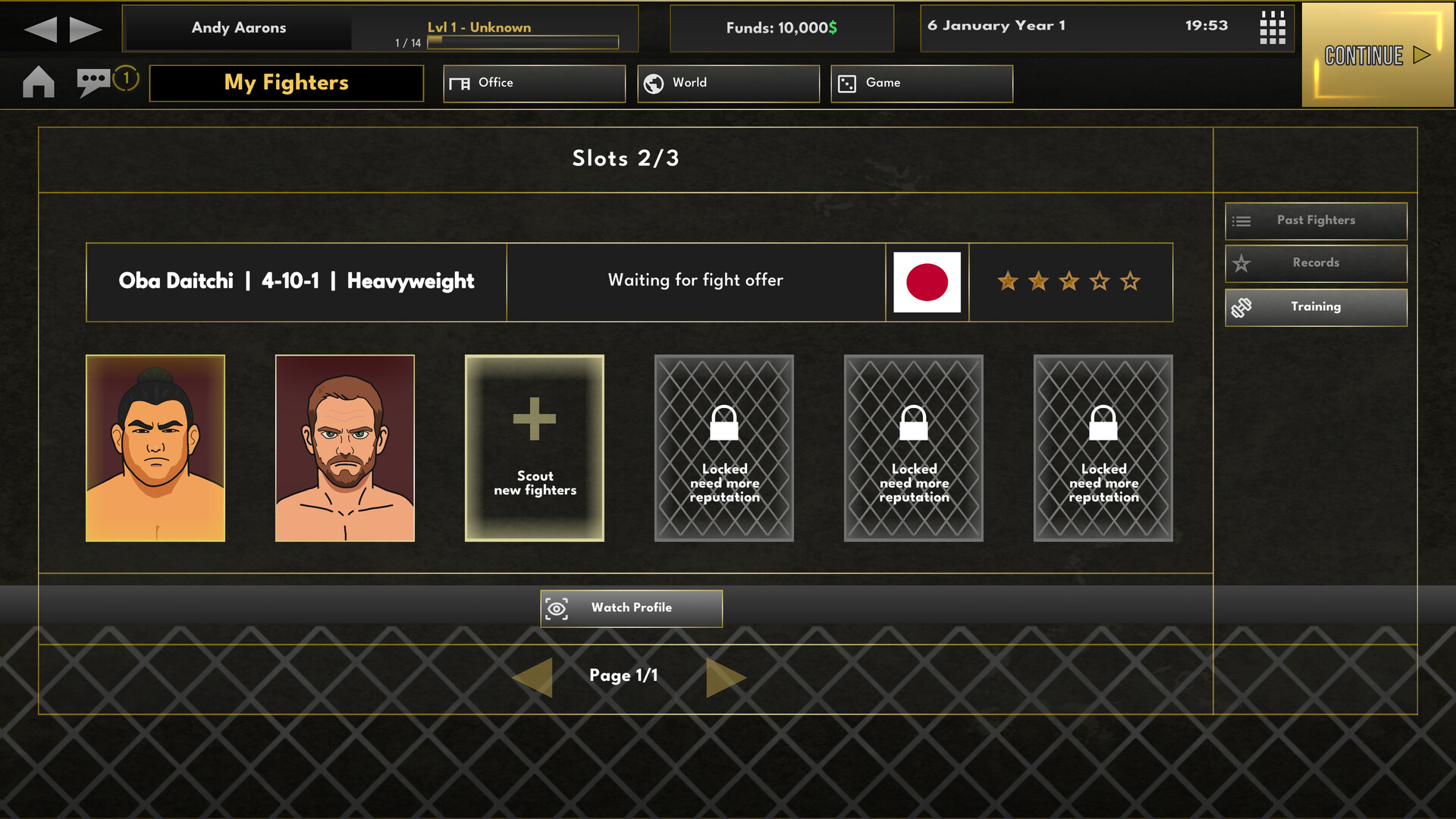 Screenshot 4 for Elite MMA Manager: The Showcase