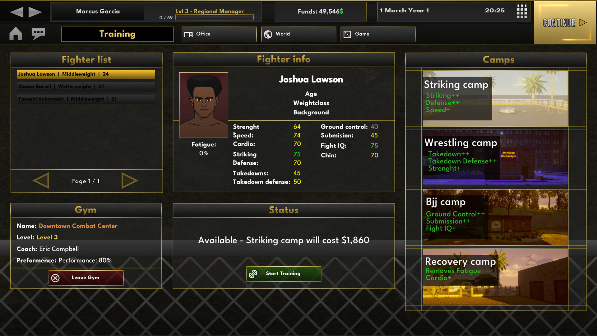 Screenshot 6 for Elite MMA Manager: The Showcase
