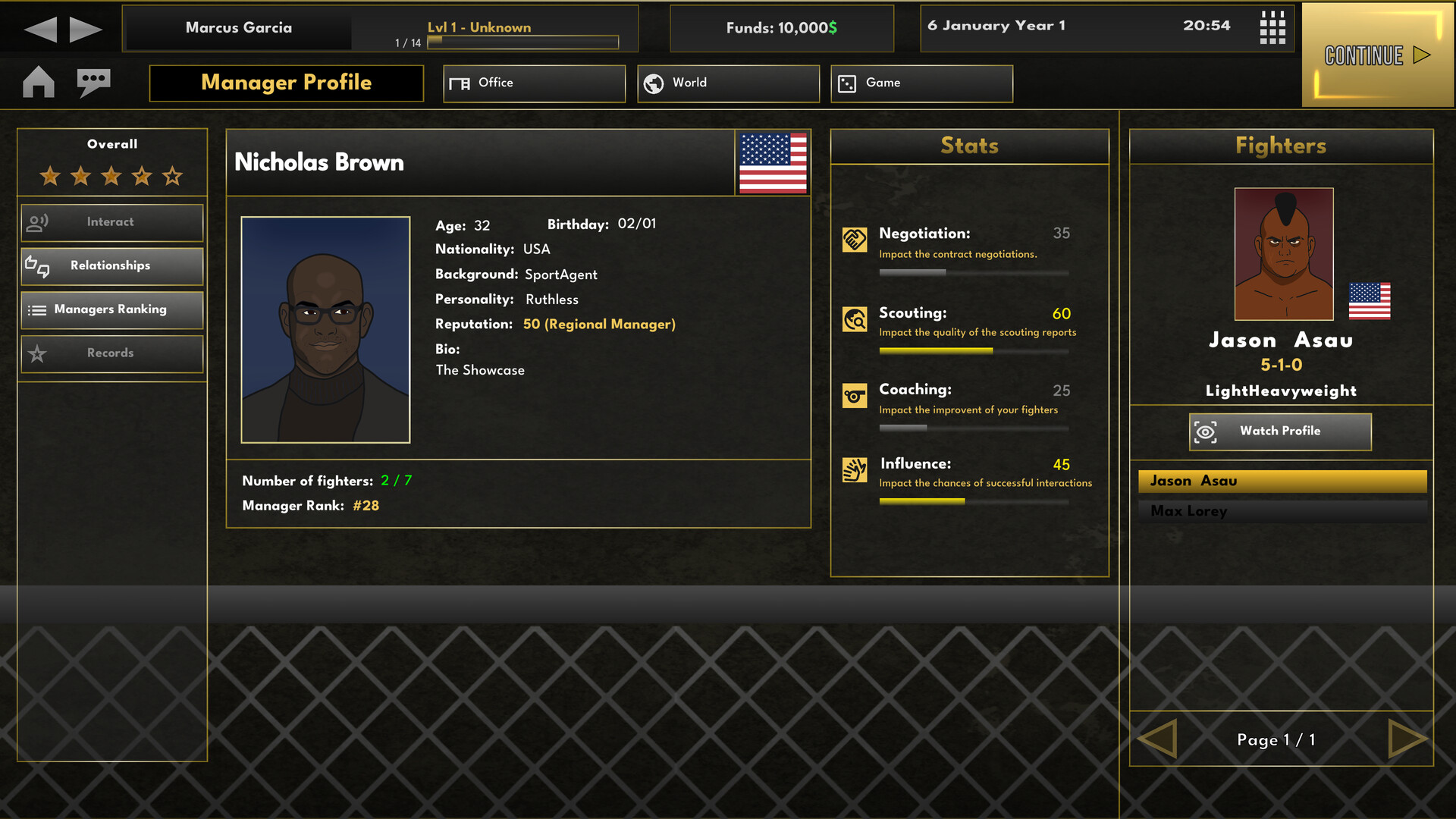 Screenshot 7 for Elite MMA Manager: The Showcase