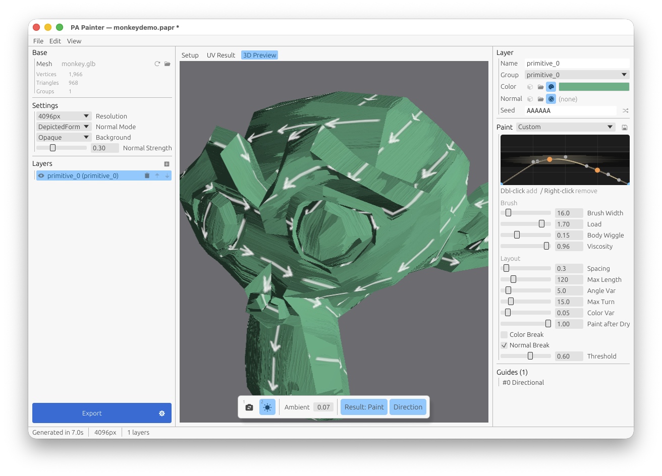 PA Painter — Procedural Paint Stroke Tool for 3D Assets by dinoboxgamedev