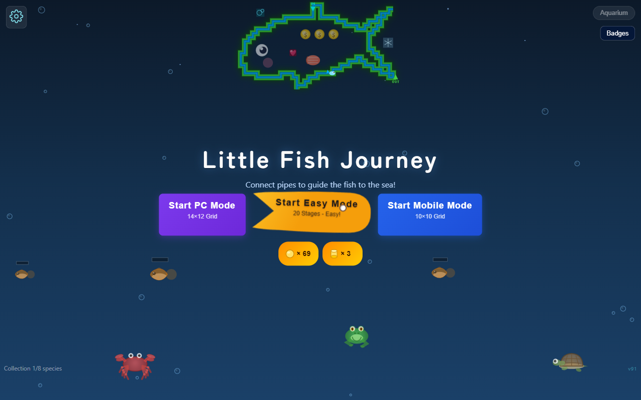 Screenshot 3 for Little Fish Journey / ちいさな魚の旅