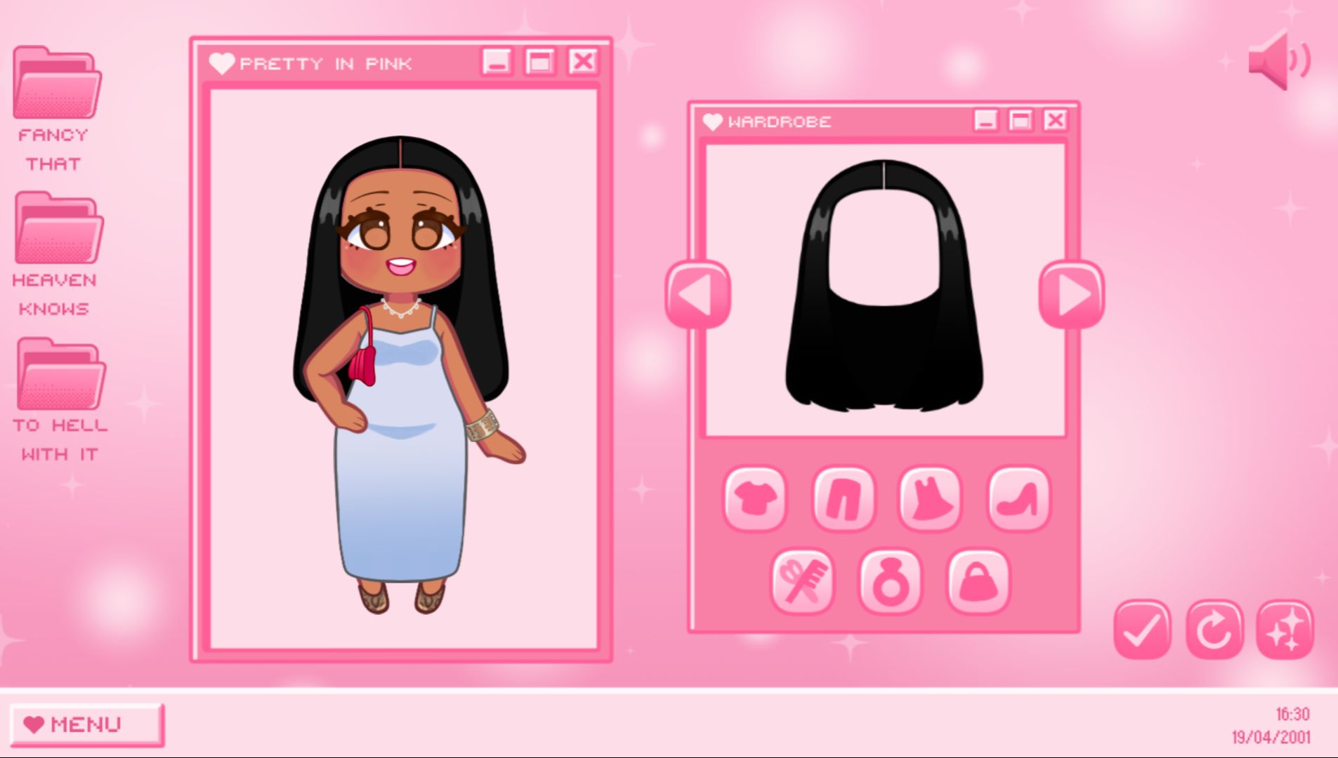 Screenshot 3 for Pretty In Pink Dress Up Game