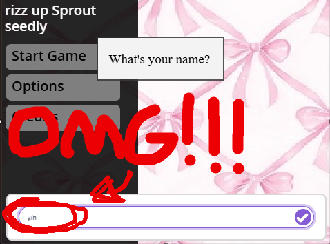 Rizz Up Sprout Seedly - visual novel by Piko
