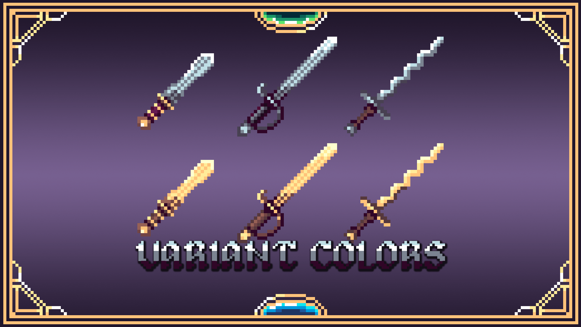 Pixel Icons - Medieval Weapons Pack [32x32] by Eldyth