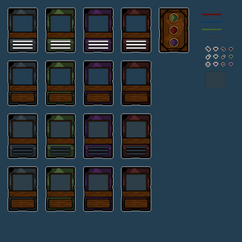 Free Pixel Art Card Template Pack by Luminous Dice