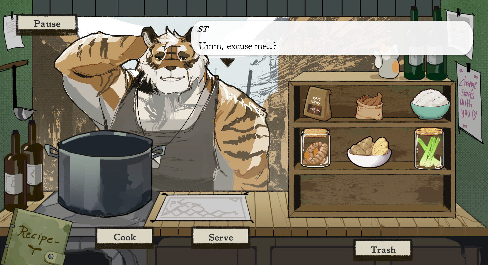 Screenshot 3 for To Live and To Serve: A Visual Novel About Finding Forgiveness.