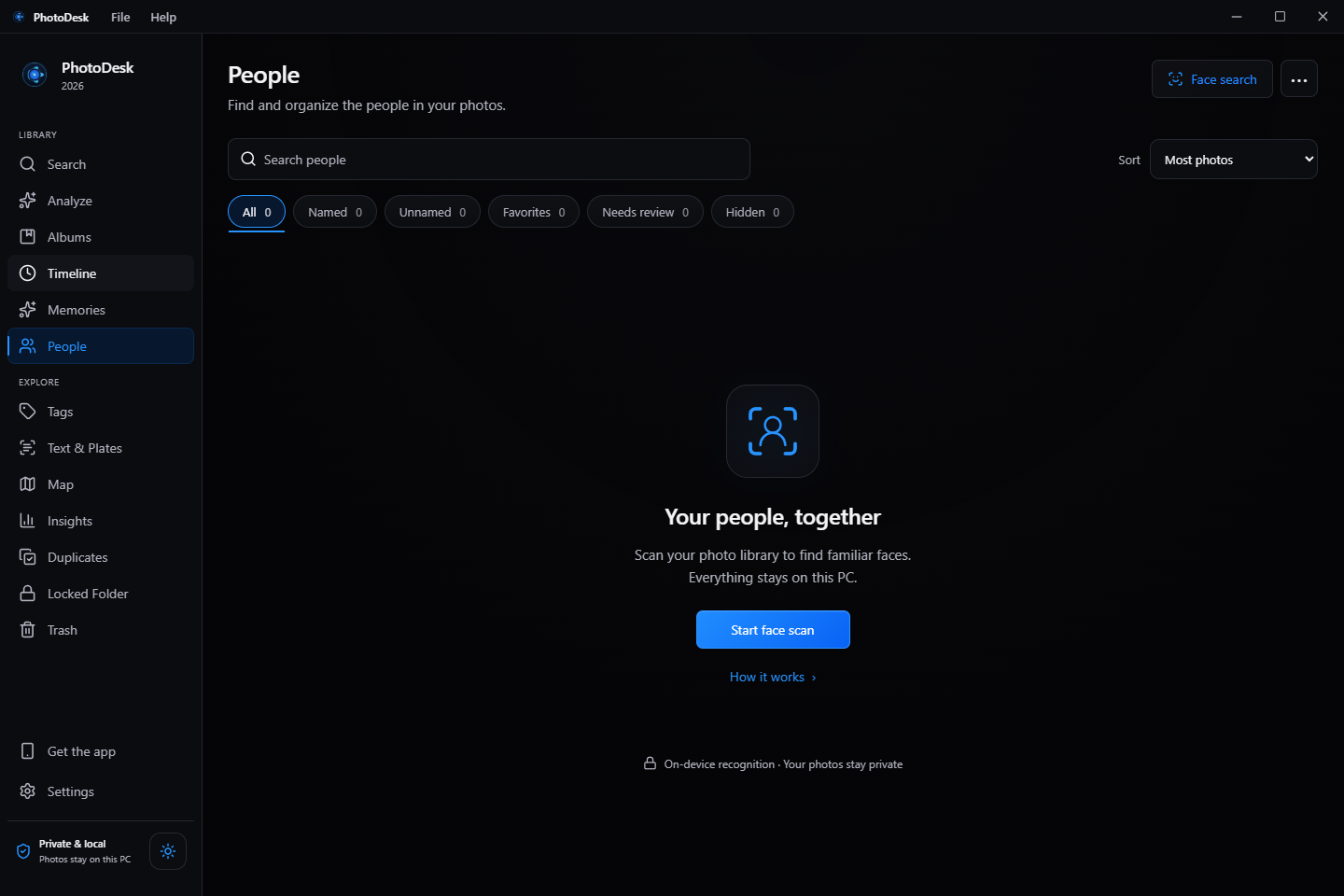 Screenshot 5 for PhotoDesk 2026 — Windows Photo Manager