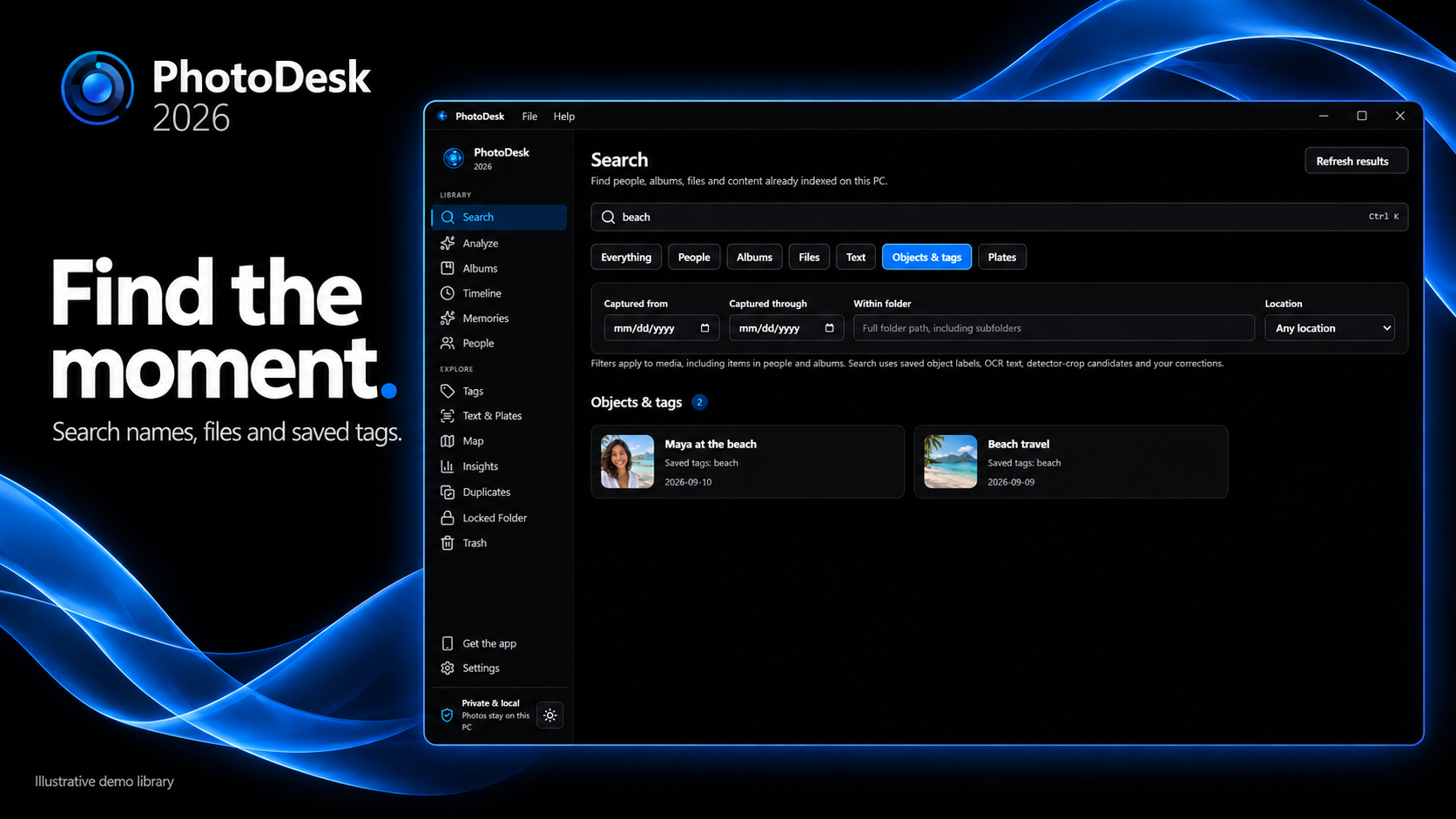 Screenshot 2 for PhotoDesk 2026 — Windows Photo Manager